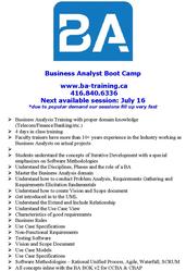 Business Analyst Training – job placement support