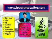 Java J2ee Spring Boot Training Online from India by 15 Yrs Exp Sw Pro
